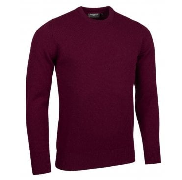 Mens Crew Neck Lambswool Golf Sweater