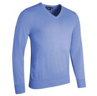 Mens V Neck Cotton Golf Sweater