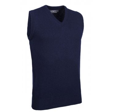 Mens V Neck Lambswool Golf Slipover