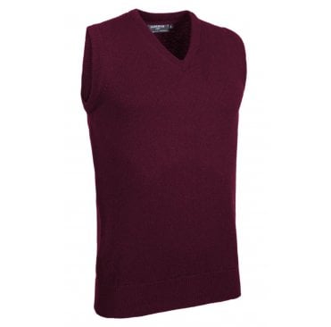 Mens V Neck Lambswool Golf Slipover