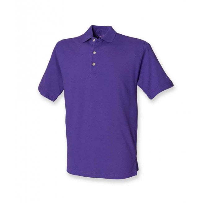 Henbury  Classic Heavy Cotton Pique Polo Shirt