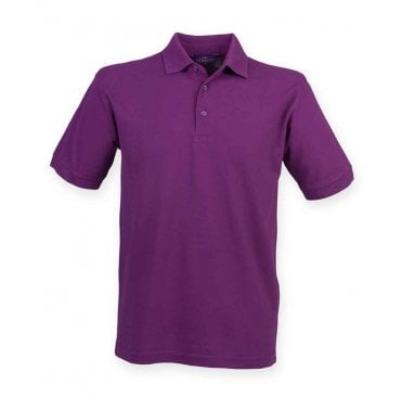 Henbury Heavy Poly/Cotton Pique Polo Shirt