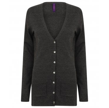 Ladies Cotton Acrylic V Neck Cardigan