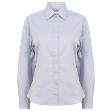 Ladies Long Sleeve Pinpoint Oxford Shirt 