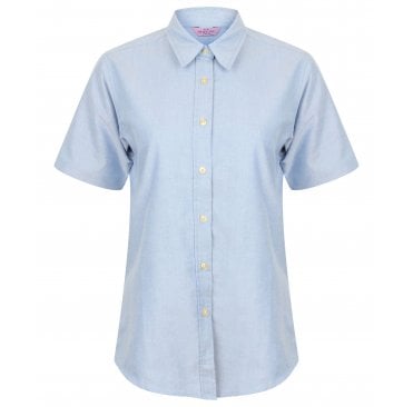 Ladies Short Sleeve Classic Oxford Shirt