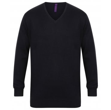 Lightweight Cotton Acrylic V Neck Sweater