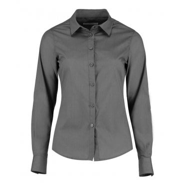 Ladies Long Sleeve Tailored Poplin Shirt