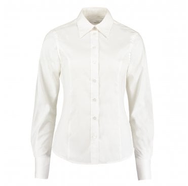 Ladies Premium Long Sleeve Tailored Oxford Shirt