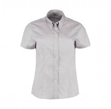 Ladies Premium Short Sleeve Tailored Oxford Shirt