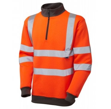 Brynsworthy ISO 20471 Class 3 1/4 Zip Sweatshirt