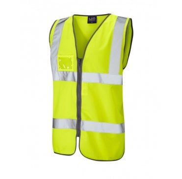 Rumsam ISO 20471 Class 2 Waistcoat Zip Front & ID Pocket 