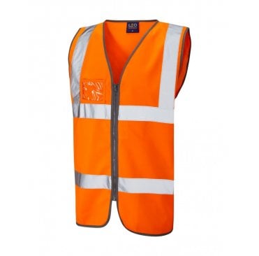 Rumsam ISO 20471 Class 2 Waistcoat Zip Front & ID Pocket 
