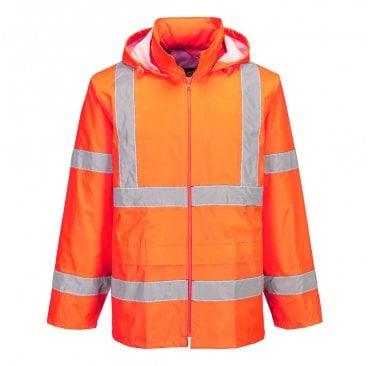 Essential High Vis Rain Jacket Unlined