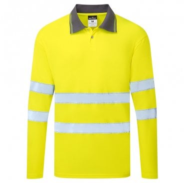 Essential Long Sleeve High Vis Polo