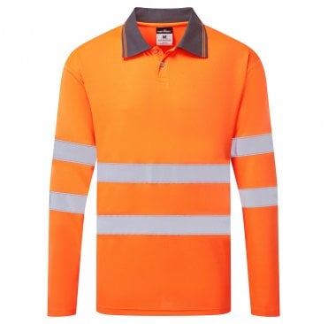 Essential Long Sleeve High Vis Polo