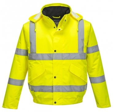 Hi-Vis Waterproof Bomber Jacket INCLUDING EMBROIDERED LOGO