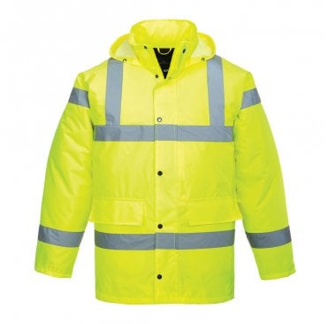 Hi-Vis Waterproof Coat INCLUDING EMBROIDERED LOGO