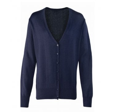 Ladies Cotton Acrylic V Neck Cardigan