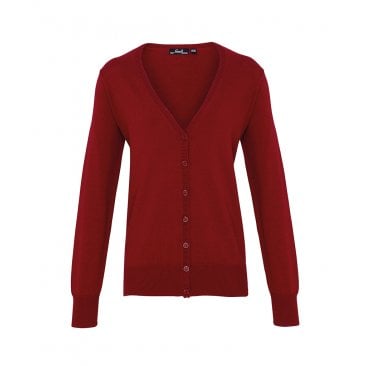 Ladies Cotton Acrylic V Neck Cardigan