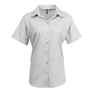 Ladies Signature Short Sleeve Oxford Shirt