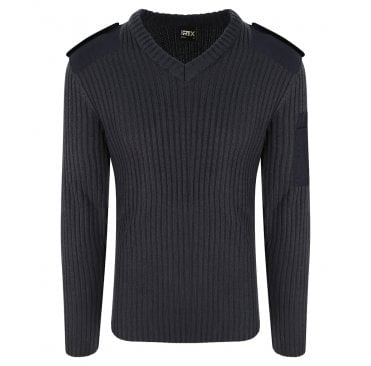 Pro Acrylic Security V Neck Sweater