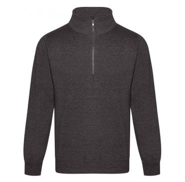 Sweatshirt 1/4 Zip Neck INCLUDING EMBROIDERED LOGO