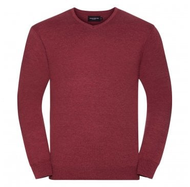 Cotton Acrylic V-Neck Sweater