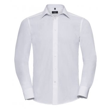 Long Sleeve Tailored Poplin Shirt