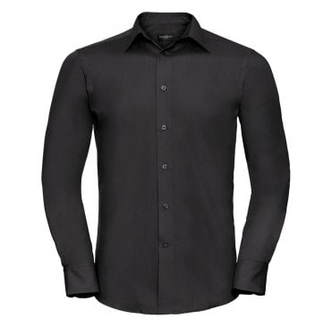 Long Sleeve Tailored Poplin Shirt