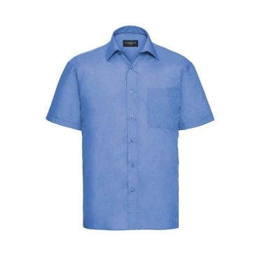 Russell Collection Short Sleeve Easy Care Poplin Shirt