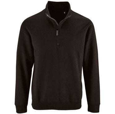 Contrast Zip Neck Sweatshirt 