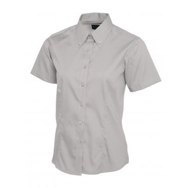 Ladies Pinpoint Oxford Half Sleeve Shirt 