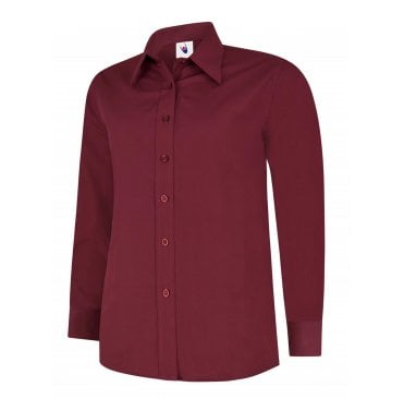 Ladies Poplin Full Sleeve Shirt