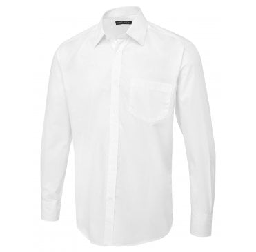 Men's Tailored Fit Long Sleeve Poplin Shirt